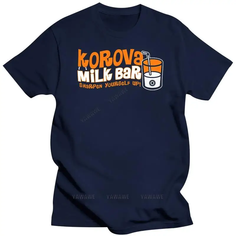 New arrived Korova Milk Bar T-Shirt Clockwork Orange Inspired - Unofficial Retro Film - New Custom Graphic Tees Tee Shirt