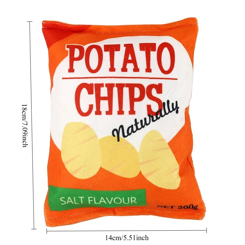 مضحك الكلب لعب حقيبة رقاقة البطاطس رنين ورقة الكلب مضغ لعبة للكلاب الصغيرة المتوسطة التفاعلية صار جرو لعب الحيوانات الأليفة الملحقات