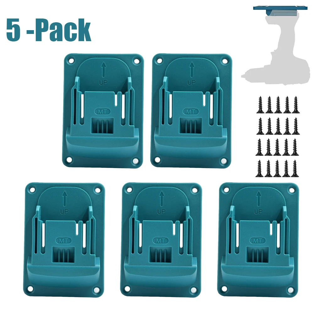 

Набор из 5 держателей для аккумуляторных инструментов, кронштейн для хранения, установочная база, демонстрационная подставка, крепление на ремень для Makita 18V