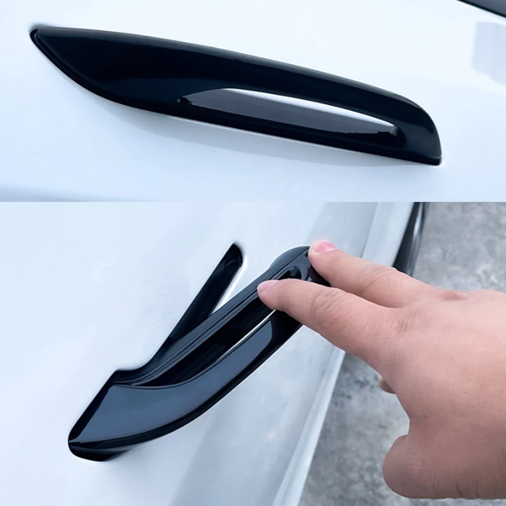 

4PCS Antifreeze Door Handles for Tesla Model 3 Y 2017-2023 Handle Stickers Patch Cover Car Modification Frost-proof Doorknob ABS