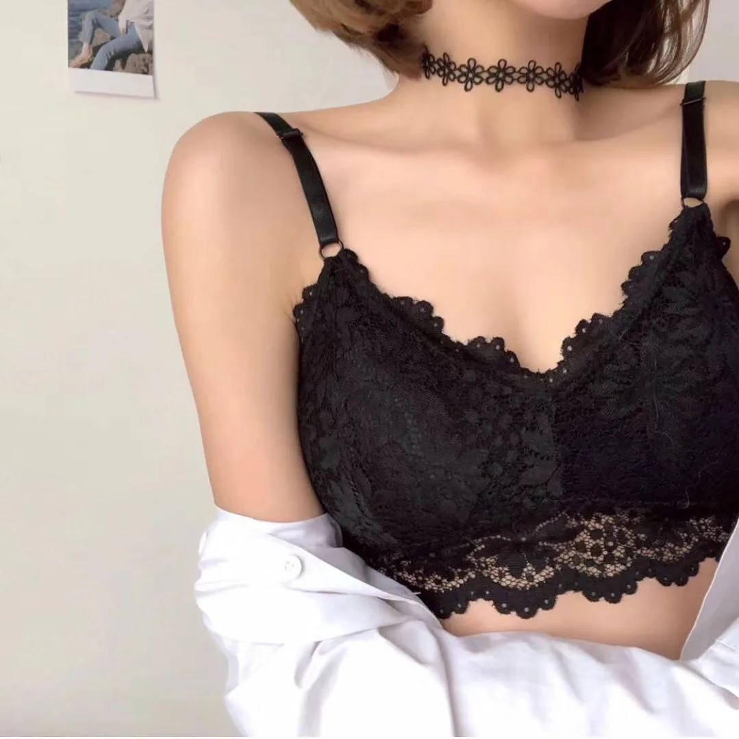 ใหม่สีทึบคลาสสิก Bralette ชุดชั้นในชุดชั้นใน Push Up Brassiere เซ็กซี่ลูกไม้ชุดชั้นในสำหรับสุภาพสตรีชุดชั้นในชุด