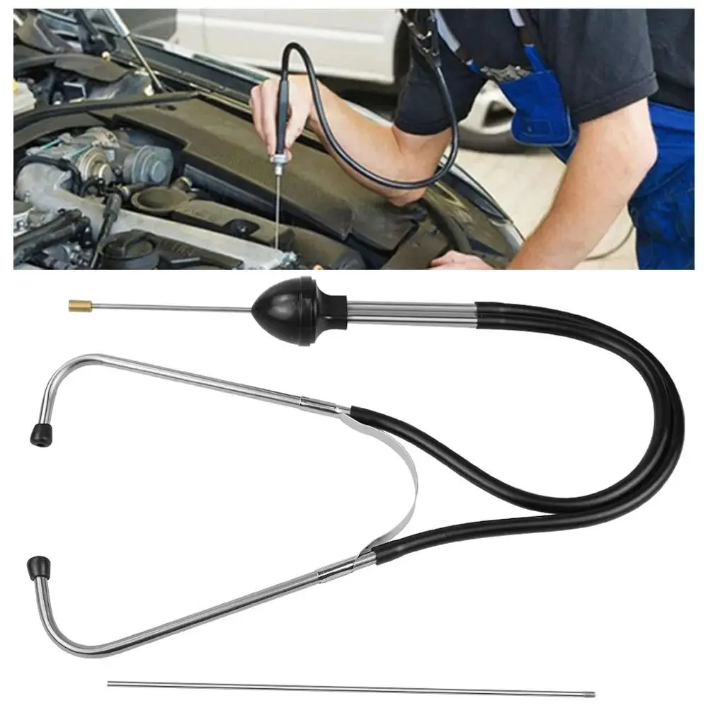 

Stainless Steel Car Cylinder Stethoscope Durable Car Engine Block Diagnostic Automotive Hearing Tool Abnormal Noise Detection