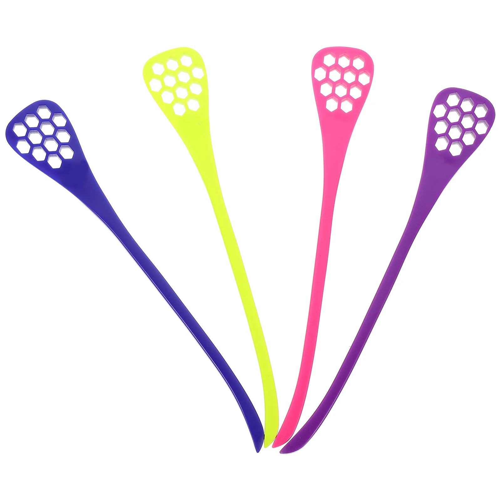 4 قطع من أدوات خلط صبغ ألوان الشعر المحمولة، تصميم بسيط، ملحقات تصفيف الشعر الموثوقة، خفقات ألوان الشعر البلاستيكية