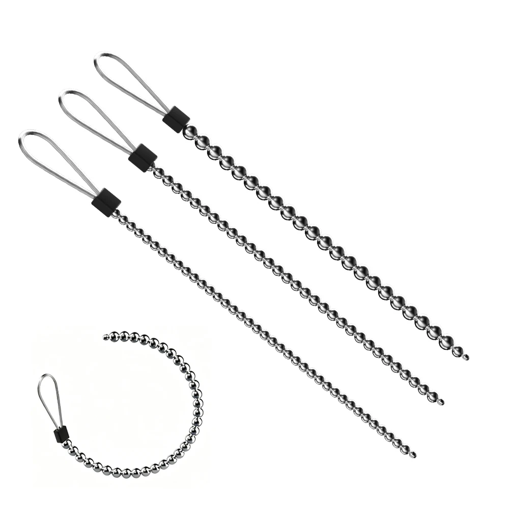 Stainless Steel Beads Penis Plug Urethral Dilator Catheter Protaste Orgasm Male Masturbation Sex Toys for Men Adult Supplies 18+