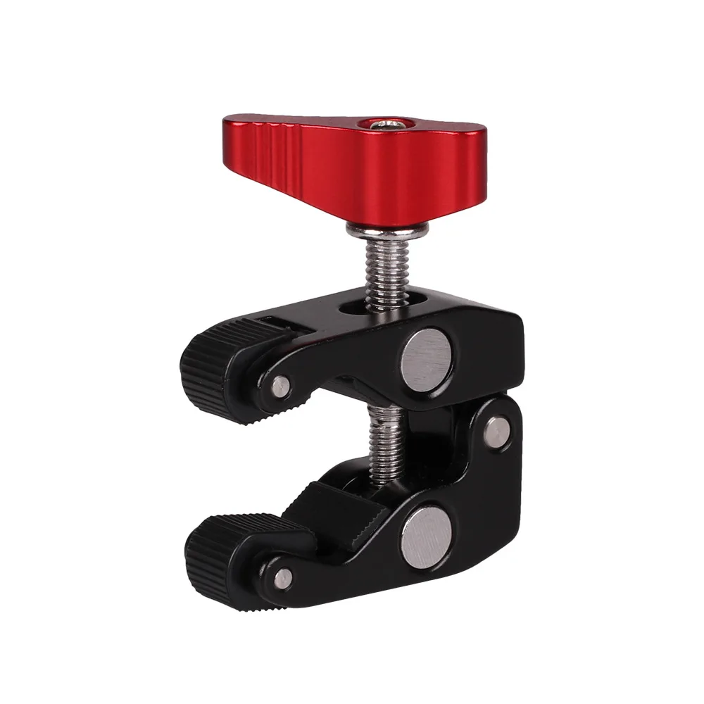 JIMITU Ball Head Clamp Multi-function Ball Mount Clamp Magic Arm Super Clamp w/ 1/4\