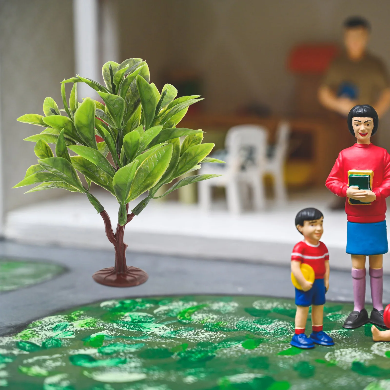 

10pcs Mini Fake Tree Toy Diorama Train Scenery Sand Architecture Model Sand Table DIY Model architectural model tree