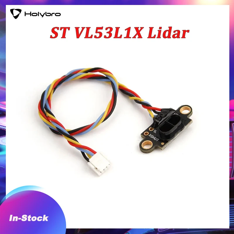 

Holybro ST VL53L1X Lidar 50Hz Accurate Ranging Up To 4m for PIXHAWK 4 Flight Controller RC Multirotor Airplanes