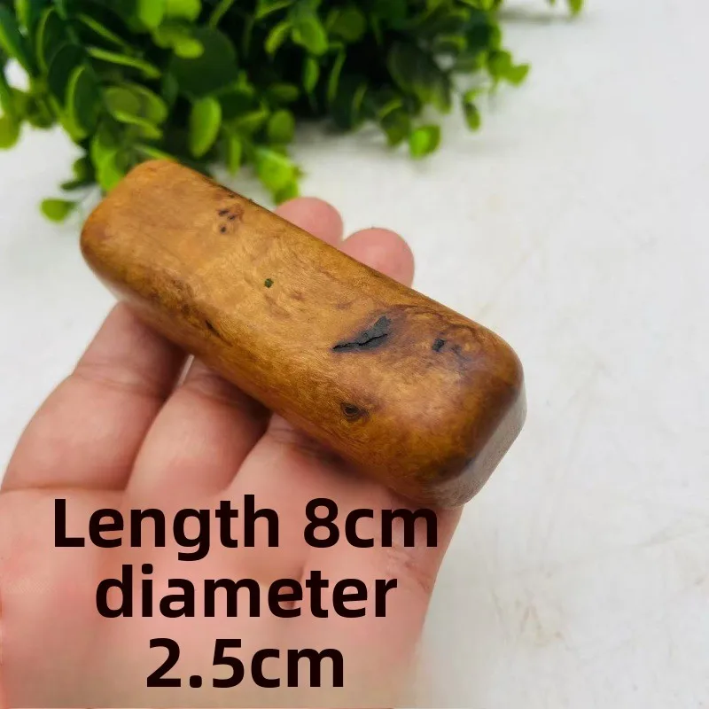 Chinese Traditional Lucky Thunder Struck Jujube Wood Palm Amulet Hand Carved Taoist Prayer Pocket Ornament For Good Luck Wealth