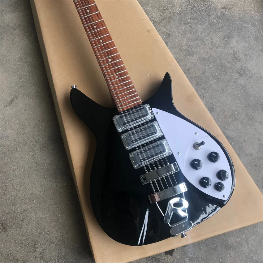 STOCK 325 black 12 string electric guitar, Wholesale and retail