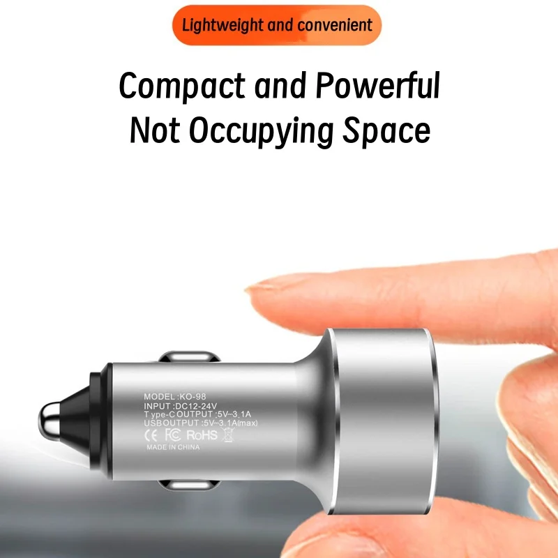 سيارة ولاعة السجائر تحويل المكونات شحن سريع نموذج عالمي #4