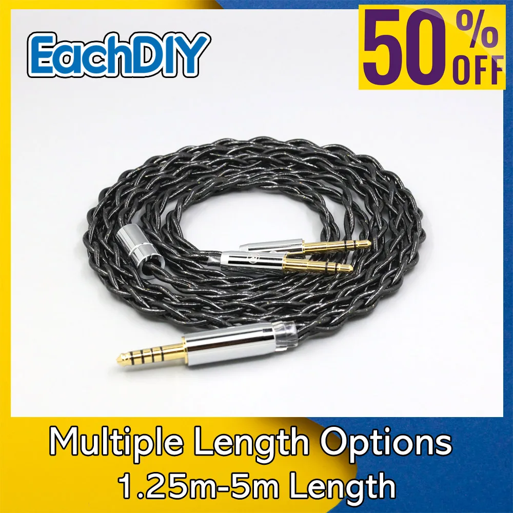 

99% Pure Silver Palladium Graphene Floating Gold Cable For Final Audio D8000 AFDS pro Design Pandora Hope vi LN008776