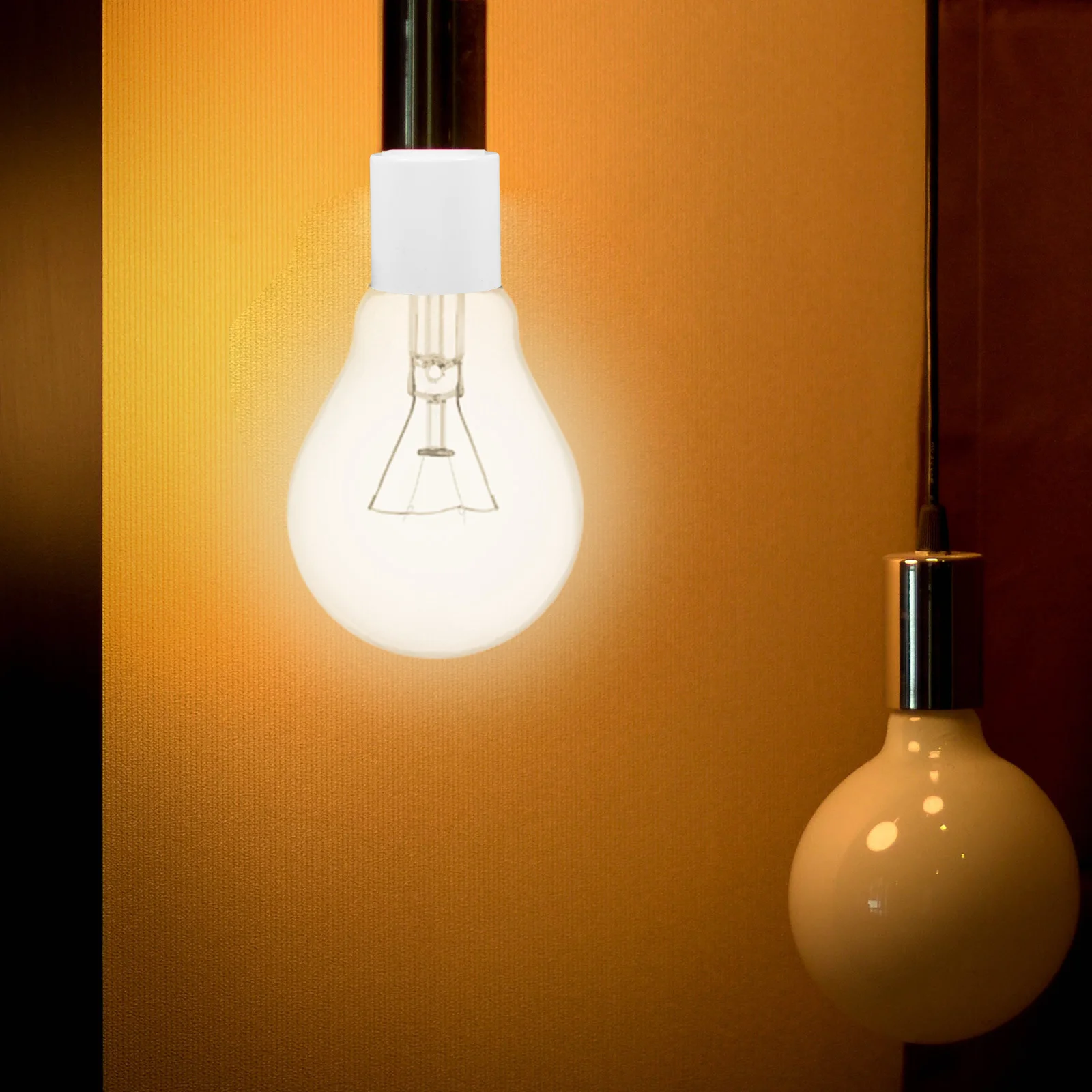 4 قطعة محول مقبس الإضاءة G24q إلى E27 محول حامل المصباح سهل التركيب متوافق مع حاملي مصباح قاعدة لمبة LED للمنزل #2