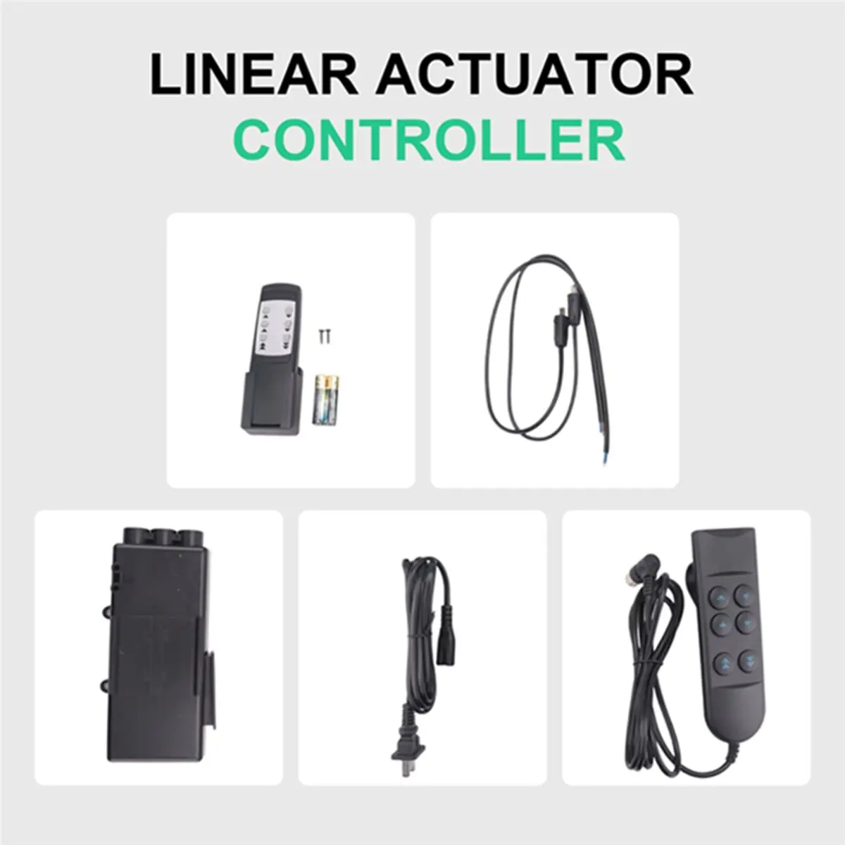

Brave- Electric Linear Actuator Controller, Wireless Wired 1 to 2 Remote Controller Kit for Motor/Linear Actuators ,US Plug
