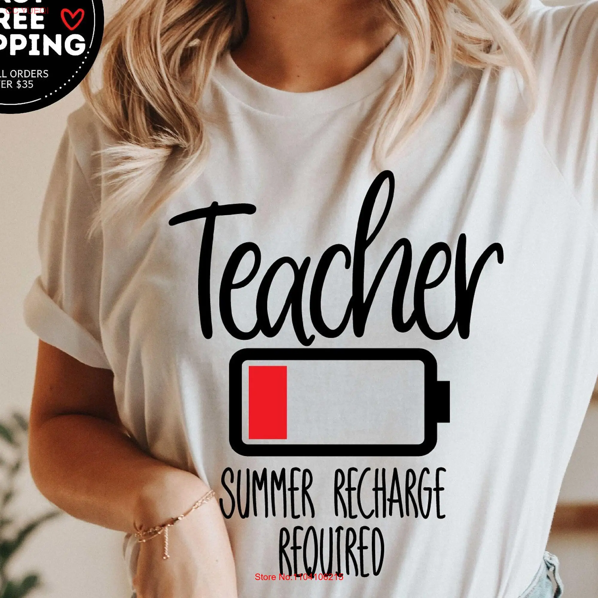 Teacher Summer Recharge Required T Shirt Break School Out Last Day Of Vacation long or short sleeves