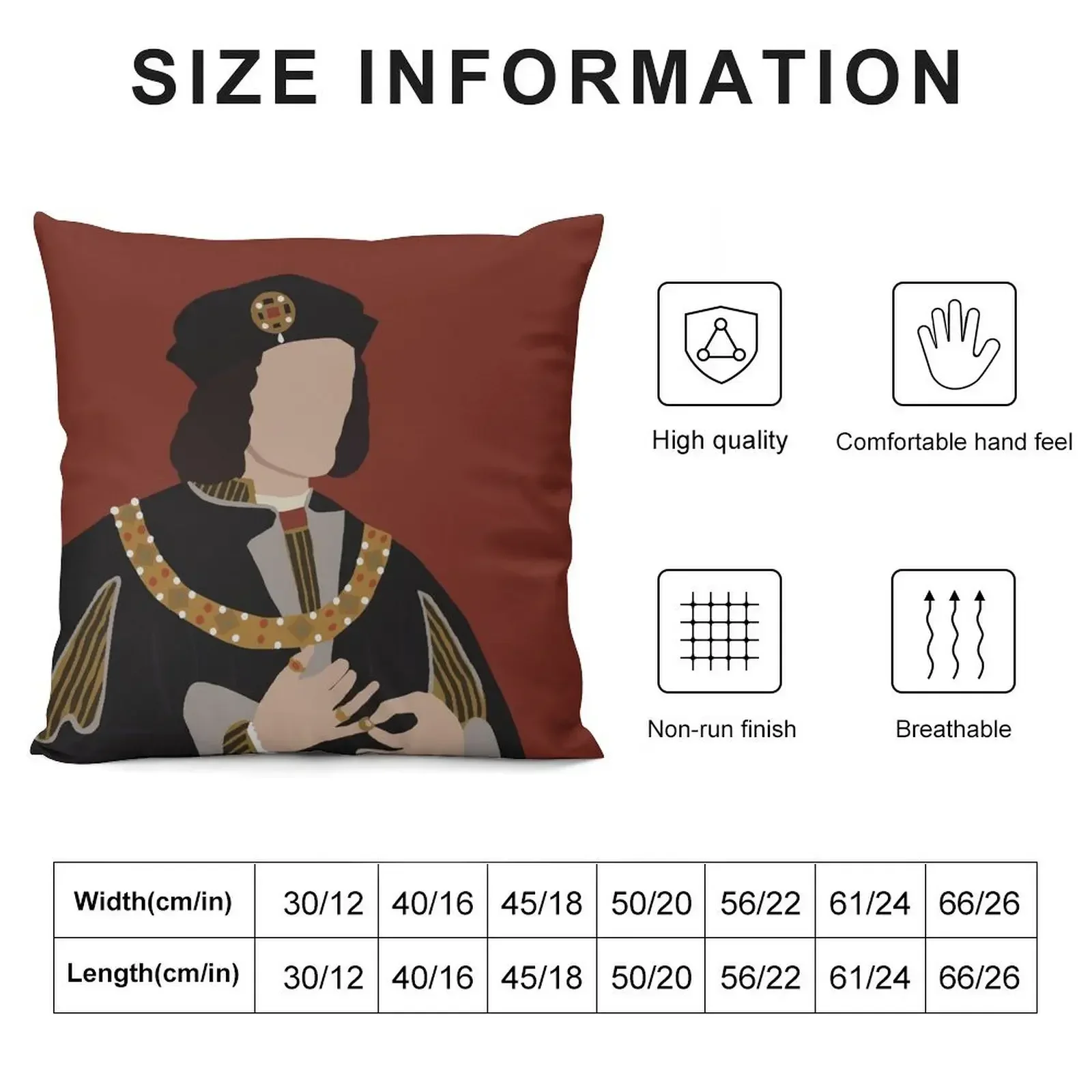 Richard III Throw Pillow Sofa Cushion covers for pillows Cushion Cover For Sofa pillow