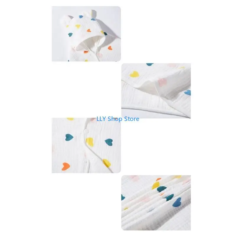 

T8UD Baby Bath Towel Absorbent Soft Hooded Towel for Babies Toddler Infant Newborn