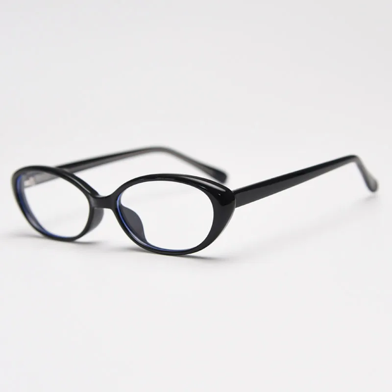 Cat Eye Women's Reading Glasses TR90 Vintage Oval Optical Myopia Eyeglasses Frame Prescription Spectacles Small Face Black Gafas