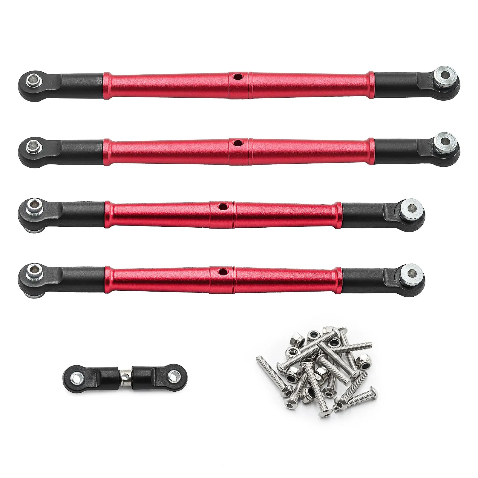 Aluminum Alloy Front and Rear Steering Linkage Set for ARRMA 1/8 KRATON OUTCAST 6S, Steering Linkage Upgrades Part #AR330230