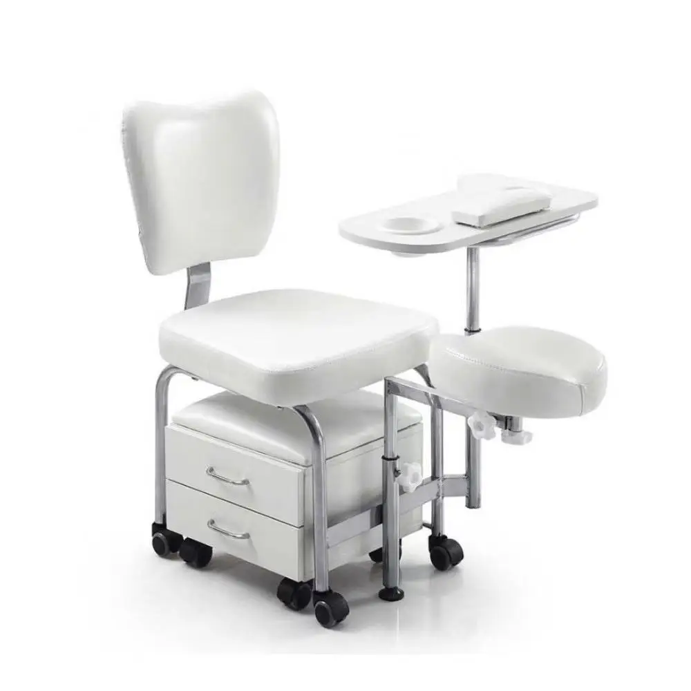 Movable Table and Chair Set With Storage Box Beauty Salon Furniture Convenient Nail Manicure Equipment - view 5