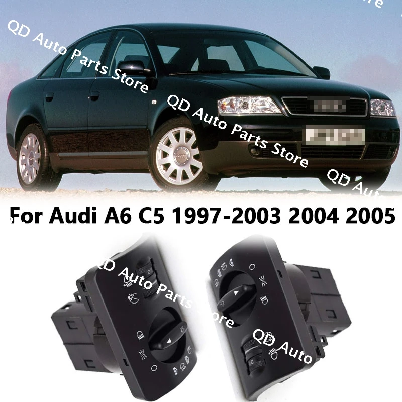 

OEM 4B1941531C High Quality Factory Headlight Switch 1PC For Audi A6 C5 1997 1998 1999 2000 2001 2002 2003 2004 2005