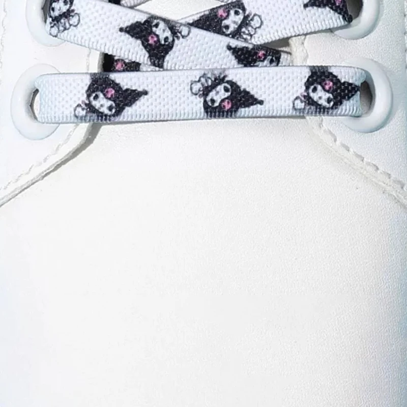 Sanrio Shoelace Anime Cartoon Hello Kitty Kuromi Cinnamoroll Melody Printed Graffiti Fashion Sneaker Accessory Graffiti Shoelace