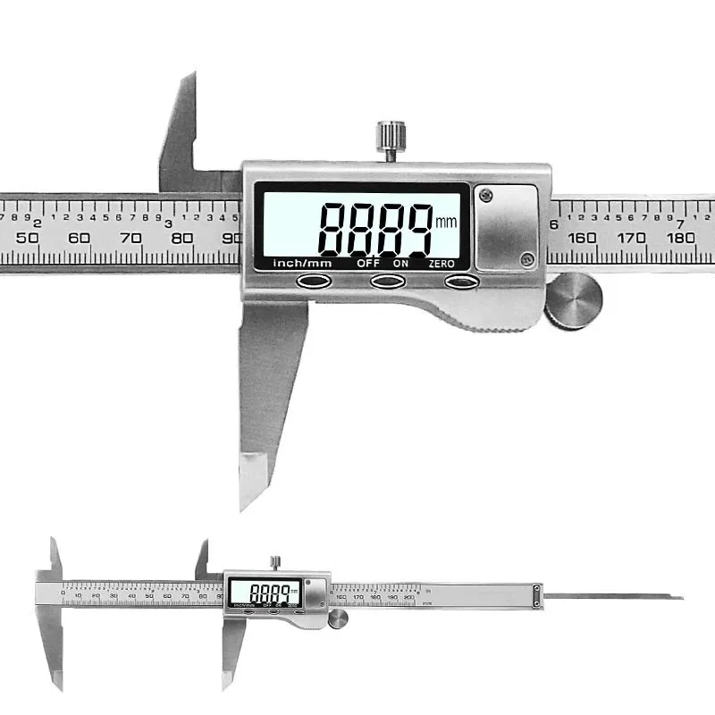 0-200mm Digital Caliper Stainless Steel Digital LCD Caliper Vernier Caliper Car Motorcycle  Repair And Maintenance Tools