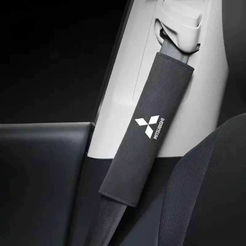 

Car Safety Belt Covers Shoulder Protective Pad for Mitsubishi Ralliart ASX OTO Lancer9 Colt V33 Cordia Pajero Outlander Eclipse