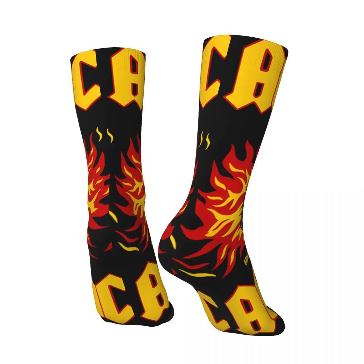 Funny Happy Fans Men's Socks Retro Harajuku A-AC DC Hip Hop Novelty Casual Crew Crazy Sock Gift Printed