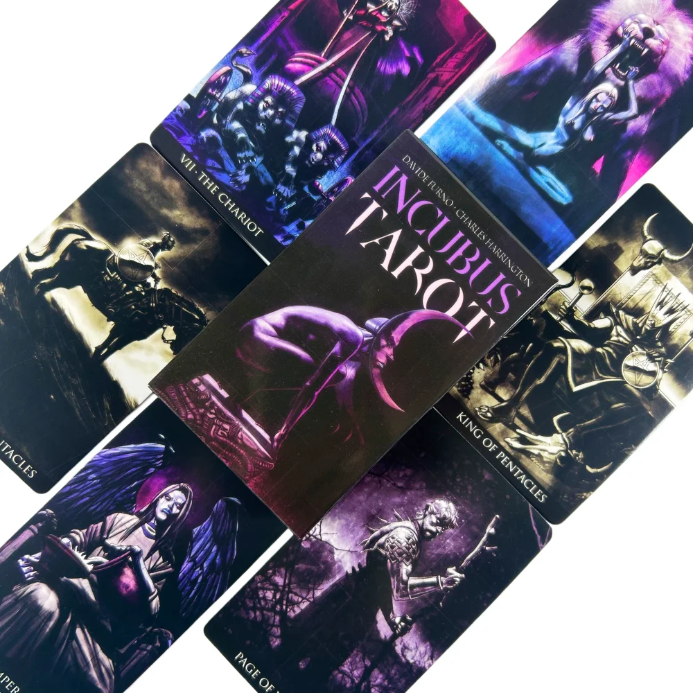 

New Incubus Tarot Deck 78 Pcs Nightmare-themed Tarot Cards Mysterious Divination Card Board Game，Holiday Game Collection Cards