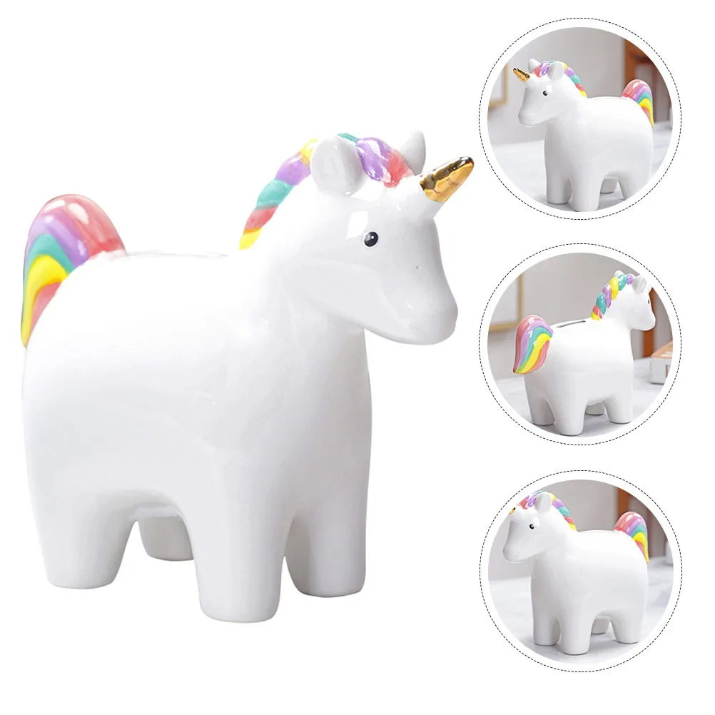 

Unicorn Saving Pot Ceramics Saving Jar Saving Pot Desk Decoration