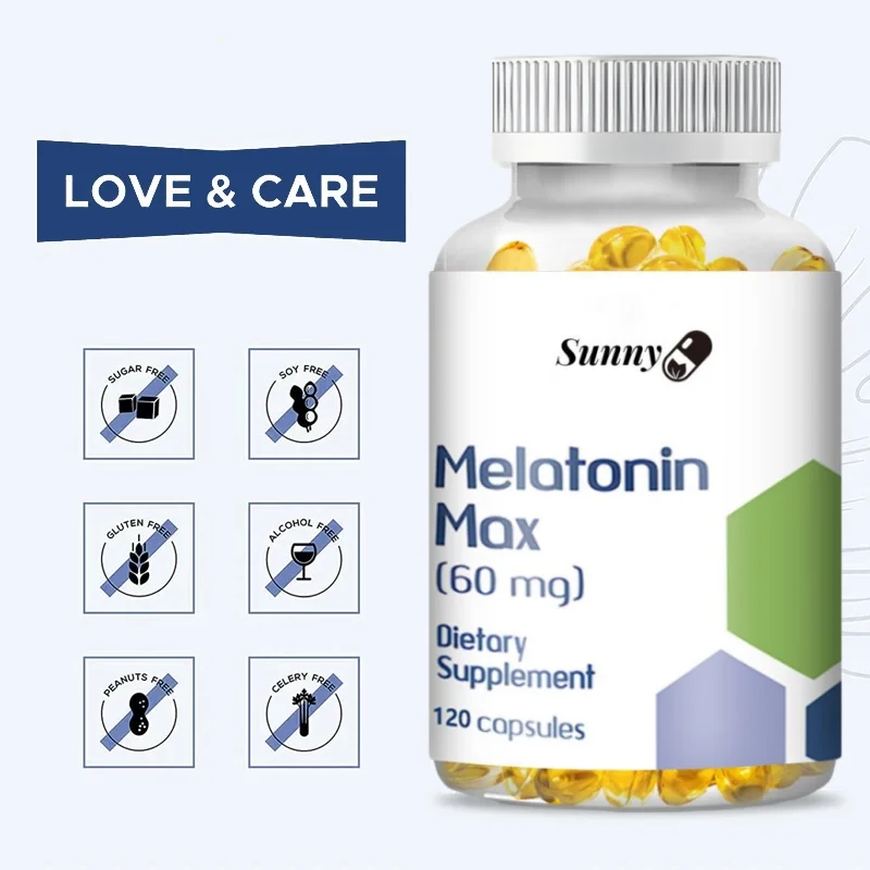 Melatonin Capsules - Relieve Insomnia, Help Improve Sleep Quality, Reduce Waking Time, Help Deep Sleep