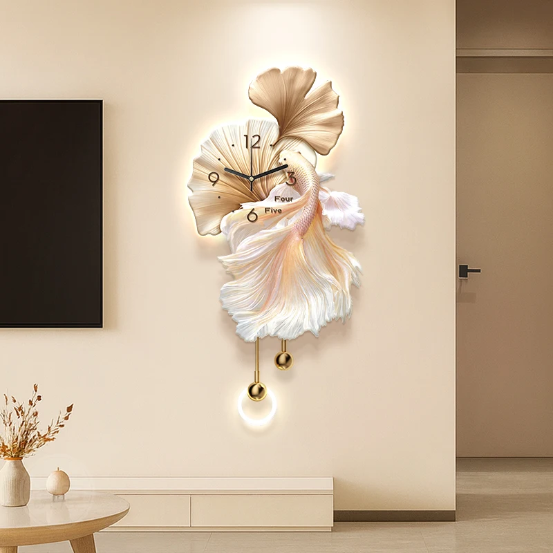 ساعات حائط بتصميم Led لغرفة المعيشة ساعات حائط جمالية حديثة فاخرة موضة رقمية Orologio Da Parete حلي ديكور منزلي #3
