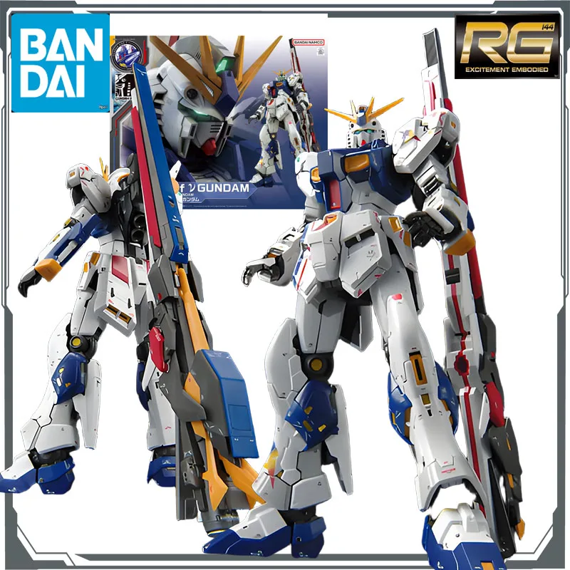 Bandai – KIT de modèles originaux GUNDAM RG RX - 93ff GUNDAM 1/144, figurine d'action Anime, modèle à assembler, jouets, modèles cadeaux pour garçons