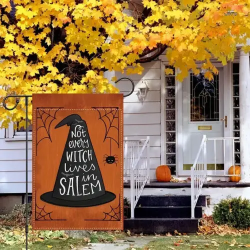 Yard Flag - Not Every Witch Lives in Salem - polyester - approx. 12