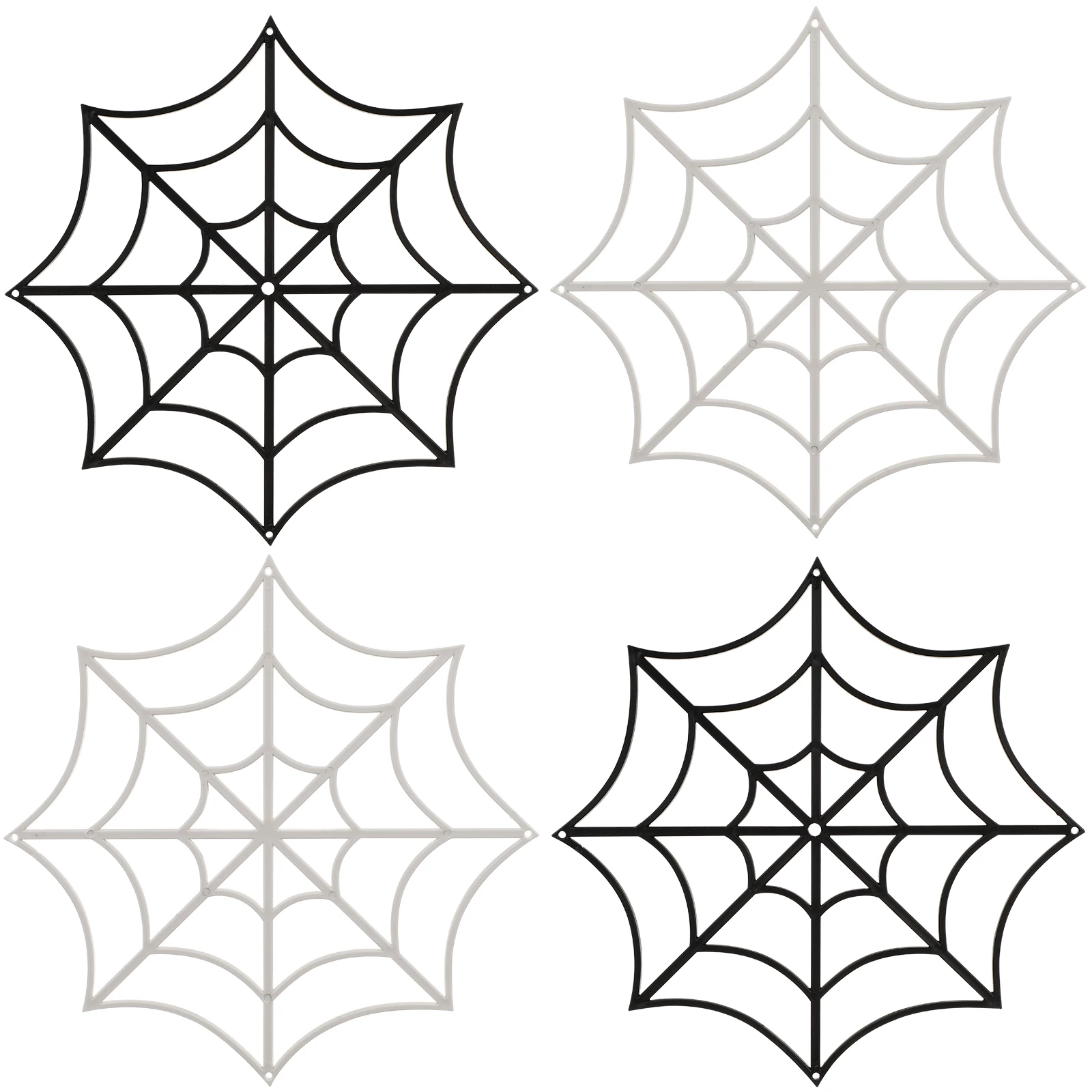 12pcs Halloween Spider Web Giant Spider Web Decoration Black White Giant Stretchy Cobweb Party Bar Haunted House Home Decoration