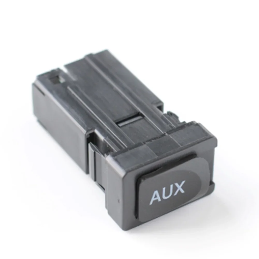 Aux Audio Interface For Toyota Black Stereo Audio Socket Wear-Resistant ABS Material Easy Installation Non-Deformed