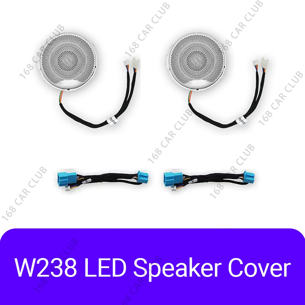 Led Lucht Ventilatieopeningen 3d Draai Tweeter Luidspreker Voor Mercedes Benz W213 W238 E53 E63 E-Coupe Auto 64 Kleuren Lnterior Decoratieve Verlichting