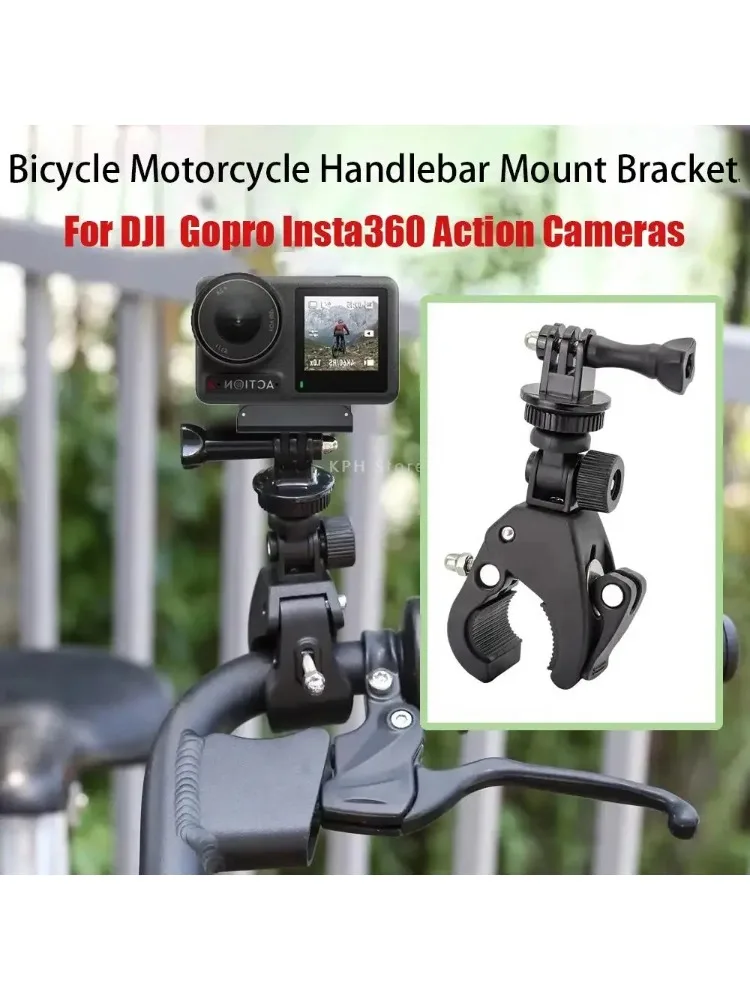 AliExpress NONE For Insta360 Ace Pro 2 Bicycle Motorcycle Handlebar Mount Bracket for GoPro 13 DJI Action 5 Pro Holder Action Camera Accessories