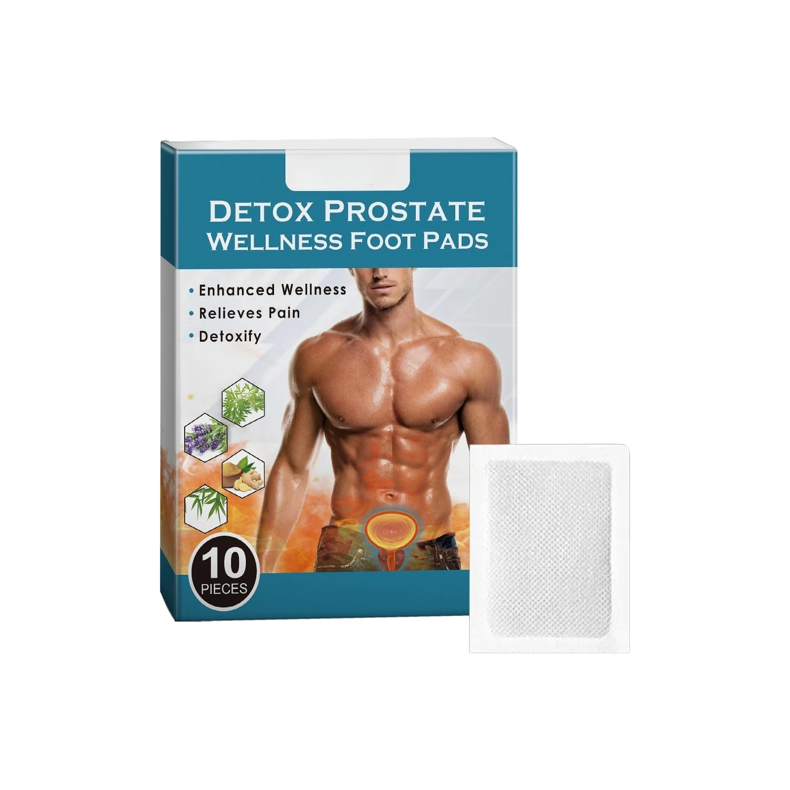 

Men's Care Foot Patch, Gentle Care Men's Body Cleansing Foot Herbal Repair Patch