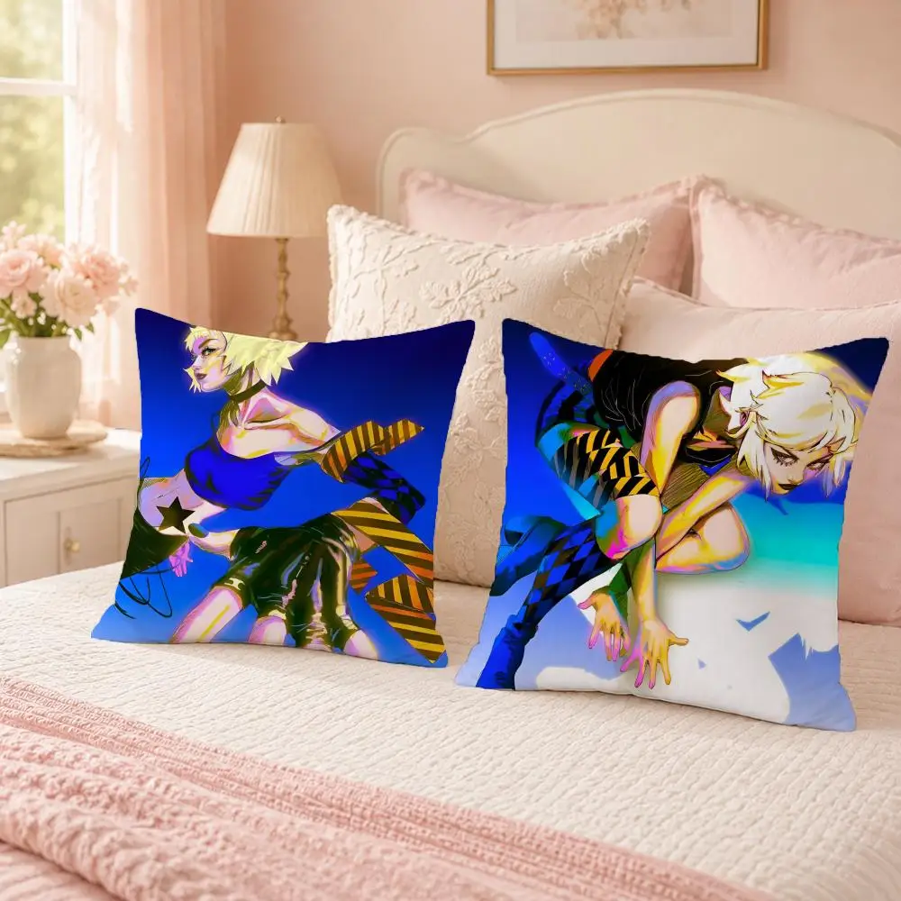 Bruno Ferreira Dynamic Girl Art Cushion Cover Custom Plush Pillow Cover Soft Cloud Comfort for Sofa Bed Couch