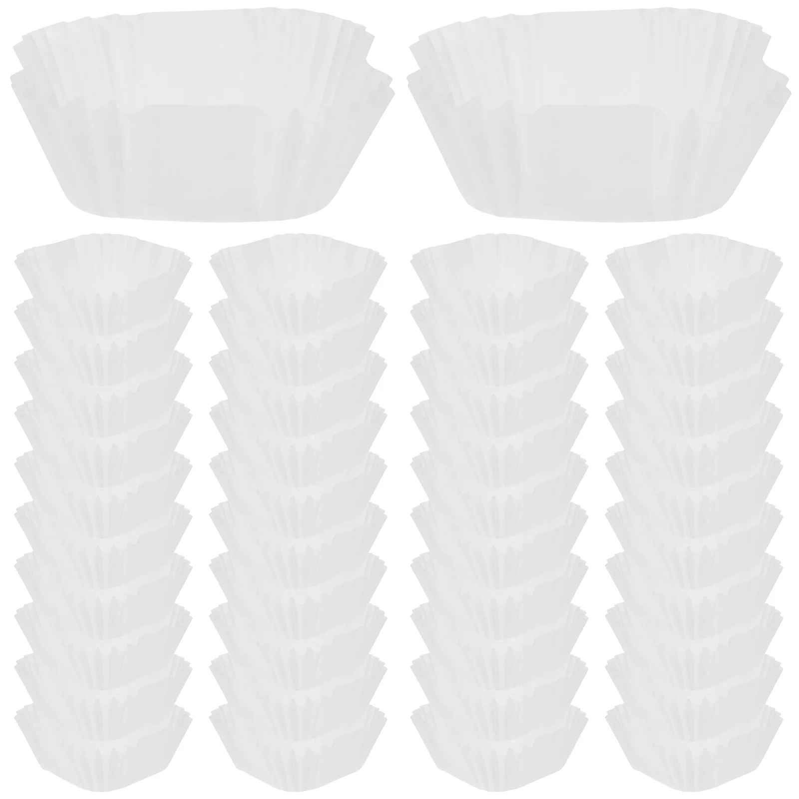 1000 Pcs Square Cake Baking Paper Tray 1000pcs (white) Cupcake Cups Wedding Stands Wrappers Liners For Log Pulp Mother