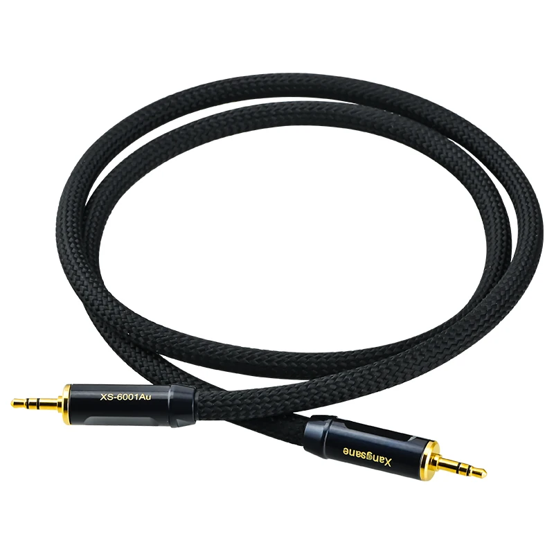 

Sterling Silver 3.5mm Audio Cable for Car Aux Recording Mobile Phone Computer Headset Decoder