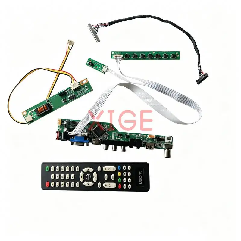 

For LTN154AT07 LTN154AT10 LTN154AT01 LTN154AT09 Matrix Controller Board Kit HDMI+VGA+AV+USB 1280*800 1-CCFL 1280x800 LVDS 30-Pin