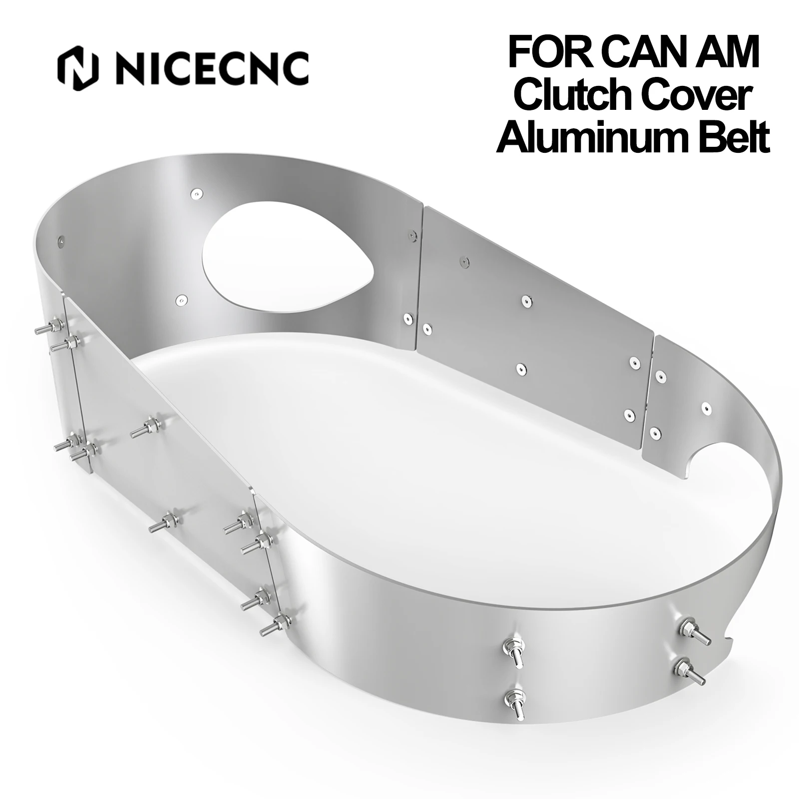 NICECNC Aluminum Belt Clutch Cover Guard For Can Am Maverick X3 2017 900 HO 2018 MAX Turbo 2018-2020 Turbo 2018-2021 420212605