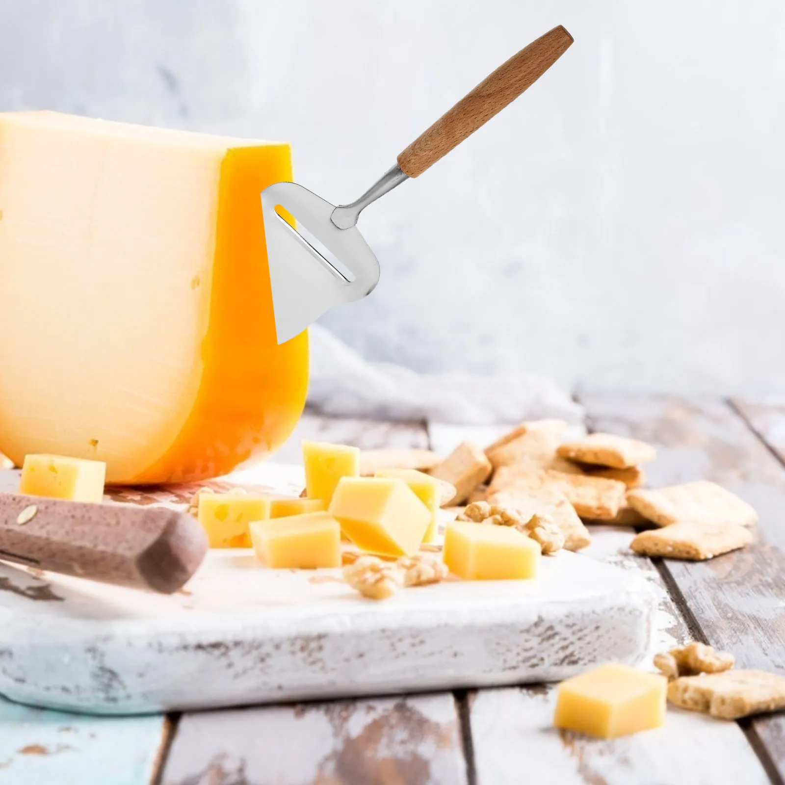 

1 шт., терка для сыра из нержавеющей стали, сверхмощная кухонная нарезка для сыра, гладкая ручка для масла, хлеба, молочных продуктов, домашняя кухня