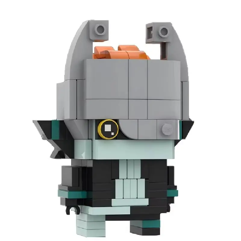 MOC game characters around the building block character collection square doll series mosaic building block toy gift