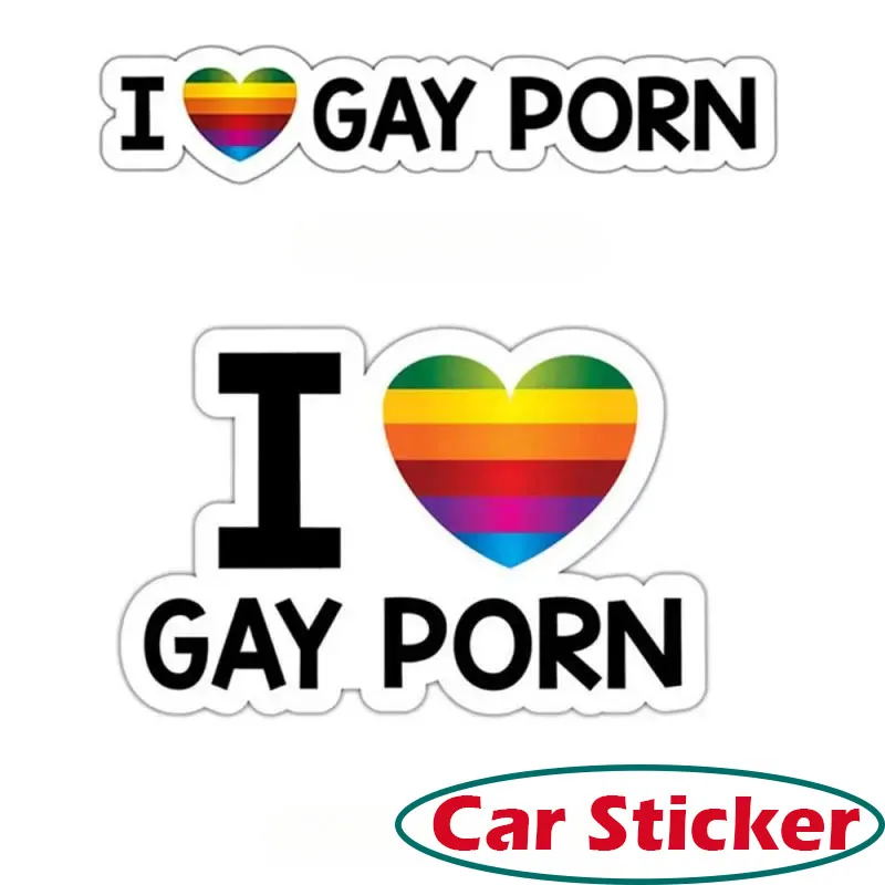 

Waterproof Vinyl LGBT Car Sticker Rainbow Gay Driver Decal Funny Personality Auto Body Bumper Window Decoration