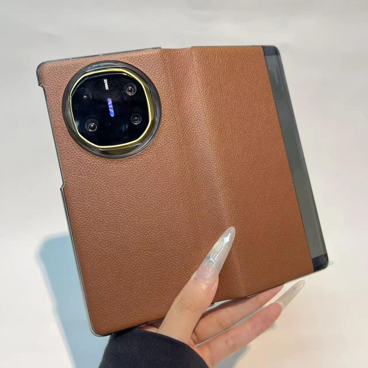 

Flip artificial leather case for Huawei Mate X5/X6/X7, smart window, all-around drop and scratch protection