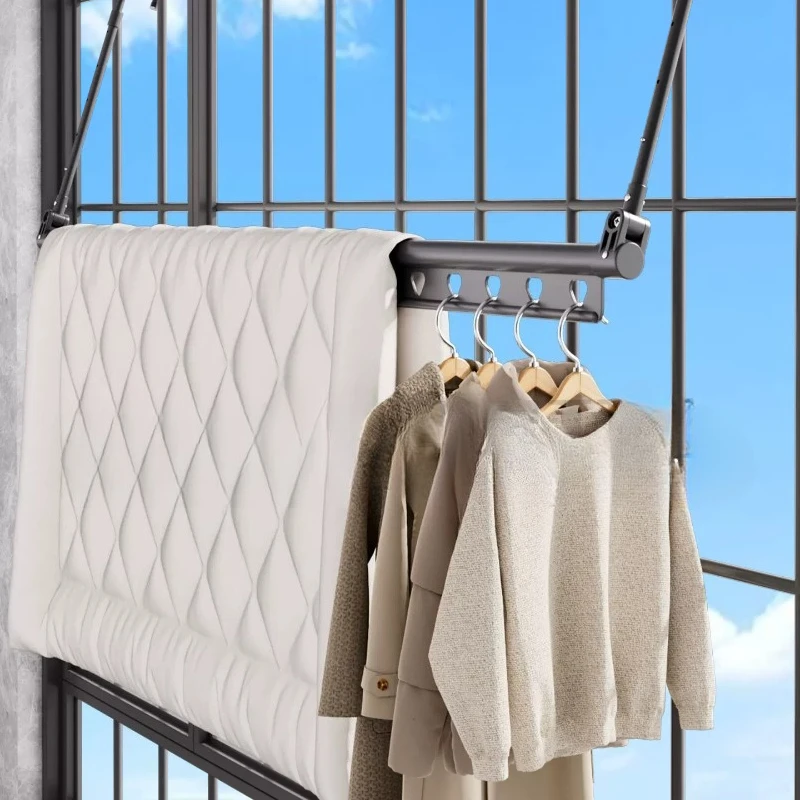Clothes Drying Rack Laundry Hanger Rack With Hook Balcony Clothing Drying Organizer Indoor Living Room Perchero Home Furniture