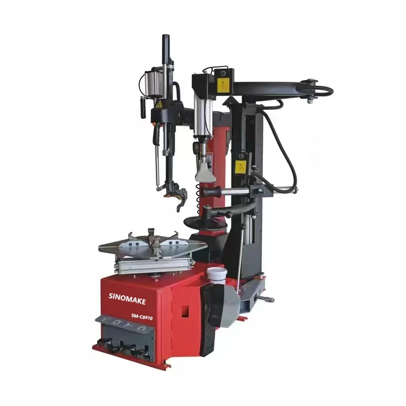 

SM-C8410 380V or 220V TIRE CHANGER tilt column 26 inch clamp level less